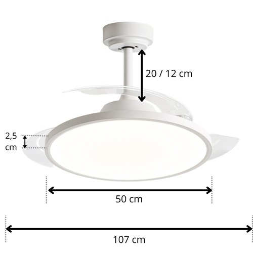 Ventilatore soffitto con - ventilatore, da